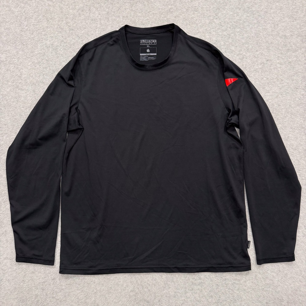 Florence Marine X Shirt Mens XL Black Quick Dry Long Sleeve Crewneck